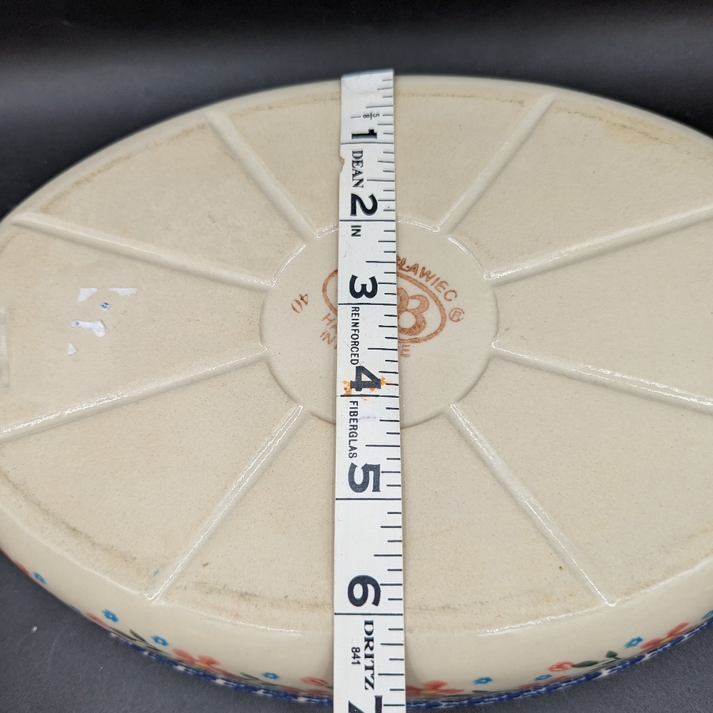 Polish Pottery Oval Baker from Zaklady Boleslawiec - Picture 5 of 9